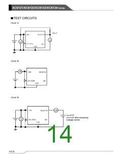 浏览型号XC6124C249ER-G的Datasheet PDF文件第14页