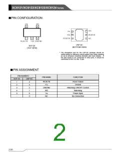 浏览型号XC6122F720ER-G的Datasheet PDF文件第2页