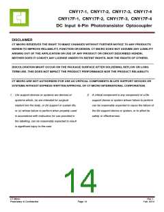 浏览型号CNY17F-1T2的Datasheet PDF文件第14页