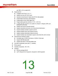 浏览型号NANO102ZD1AN的Datasheet PDF文件第13页