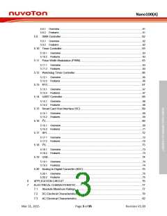 浏览型号NANO102ZD1AN的Datasheet PDF文件第3页
