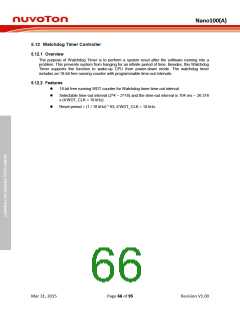 浏览型号NANO127SC1AN的Datasheet PDF文件第66页