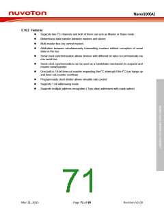 浏览型号NANO127SC1AN的Datasheet PDF文件第71页