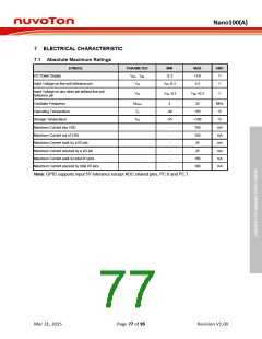 浏览型号NANO127SC1AN的Datasheet PDF文件第77页