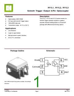 浏览型号H11L1的Datasheet PDF文件第1页