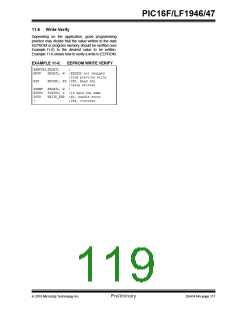 浏览型号PIC16LF1947-E/MR的Datasheet PDF文件第119页