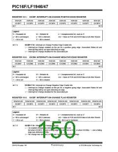 浏览型号PIC16LF1947-E/MR的Datasheet PDF文件第150页