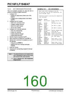 浏览型号PIC16LF1947-E/MR的Datasheet PDF文件第160页
