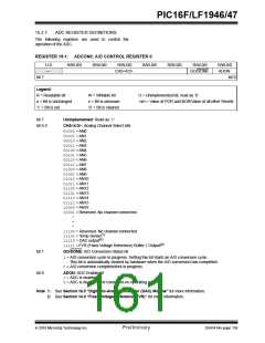浏览型号PIC16LF1947-E/MR的Datasheet PDF文件第161页