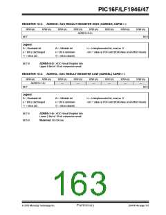浏览型号PIC16LF1947-E/MR的Datasheet PDF文件第163页