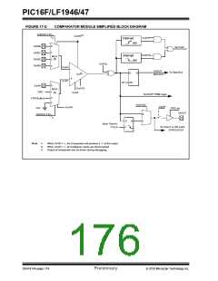 浏览型号PIC16LF1947-E/MR的Datasheet PDF文件第176页