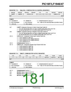 浏览型号PIC16LF1947-E/MR的Datasheet PDF文件第181页