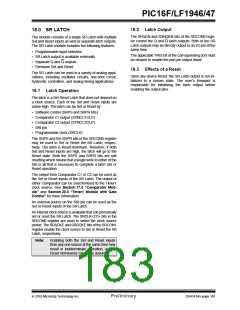 浏览型号PIC16LF1947-E/MR的Datasheet PDF文件第183页