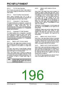 浏览型号PIC16LF1947-E/MR的Datasheet PDF文件第196页