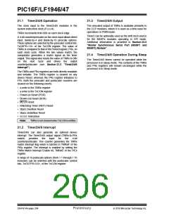 浏览型号PIC16LF1947-E/MR的Datasheet PDF文件第206页