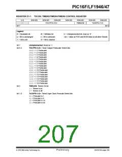 浏览型号PIC16LF1947-E/MR的Datasheet PDF文件第207页