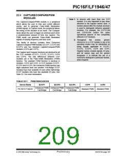 浏览型号PIC16LF1947-E/MR的Datasheet PDF文件第209页