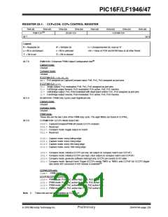 浏览型号PIC16LF1947-E/MR的Datasheet PDF文件第231页