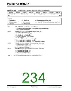 浏览型号PIC16LF1947-E/MR的Datasheet PDF文件第234页