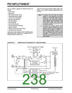 浏览型号PIC16LF1947-E/MR的Datasheet PDF文件第238页