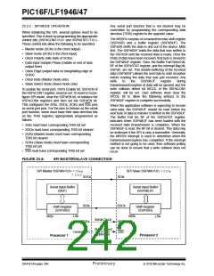 浏览型号PIC16LF1947-E/MR的Datasheet PDF文件第242页