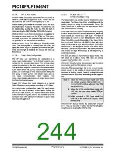 浏览型号PIC16LF1947-E/MR的Datasheet PDF文件第244页
