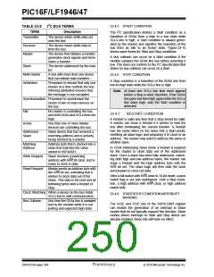 浏览型号PIC16LF1947-E/MR的Datasheet PDF文件第250页