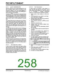 浏览型号PIC16LF1947-E/MR的Datasheet PDF文件第258页