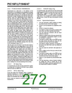 浏览型号PIC16LF1947-E/MR的Datasheet PDF文件第272页