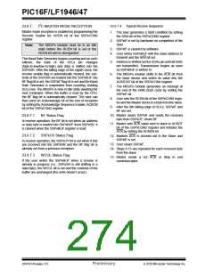 浏览型号PIC16LF1947-E/MR的Datasheet PDF文件第274页