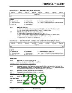 浏览型号PIC16LF1947-E/MR的Datasheet PDF文件第289页