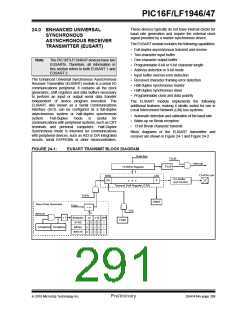 浏览型号PIC16LF1947-E/MR的Datasheet PDF文件第291页