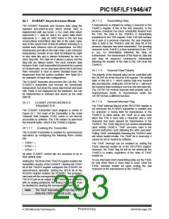 浏览型号PIC16LF1947-E/MR的Datasheet PDF文件第293页