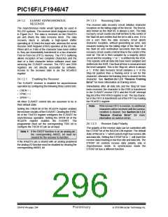浏览型号PIC16LF1947-E/MR的Datasheet PDF文件第296页