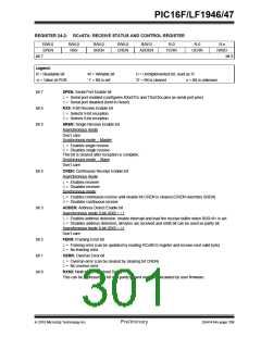 浏览型号PIC16LF1947-E/MR的Datasheet PDF文件第301页