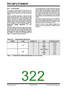 浏览型号PIC16LF1947-E/MR的Datasheet PDF文件第322页