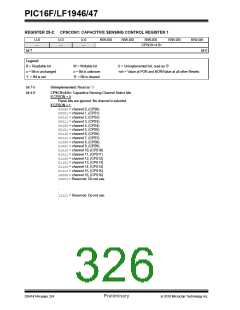 浏览型号PIC16LF1947-E/MR的Datasheet PDF文件第326页