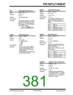 浏览型号PIC16LF1947-E/MR的Datasheet PDF文件第381页