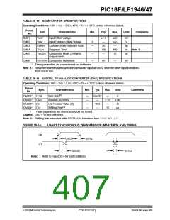 浏览型号PIC16LF1947-E/MR的Datasheet PDF文件第407页