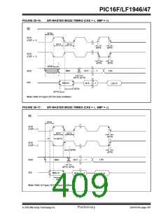 浏览型号PIC16LF1947-E/MR的Datasheet PDF文件第409页