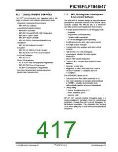浏览型号PIC16LF1947-E/MR的Datasheet PDF文件第417页
