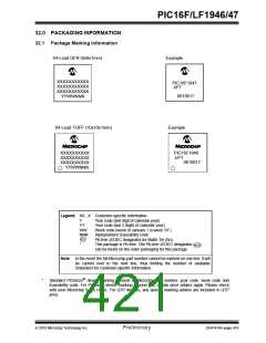 浏览型号PIC16LF1947-E/MR的Datasheet PDF文件第421页