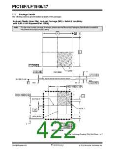 浏览型号PIC16LF1947-E/MR的Datasheet PDF文件第422页