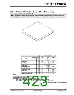 浏览型号PIC16LF1947-E/MR的Datasheet PDF文件第423页