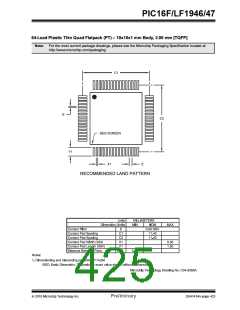 浏览型号PIC16LF1947-E/MR的Datasheet PDF文件第425页