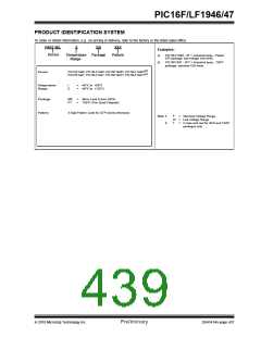浏览型号PIC16LF1947-E/MR的Datasheet PDF文件第439页
