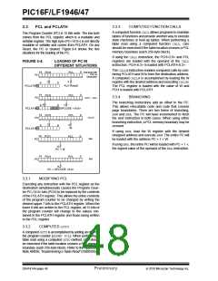 浏览型号PIC16LF1947-E/MR的Datasheet PDF文件第48页
