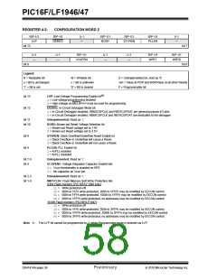 浏览型号PIC16LF1947-E/MR的Datasheet PDF文件第58页