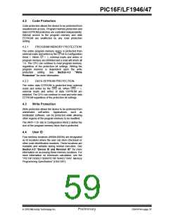 浏览型号PIC16LF1947-E/MR的Datasheet PDF文件第59页
