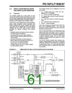 浏览型号PIC16LF1947-E/MR的Datasheet PDF文件第61页